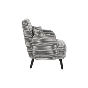 English Elm Modern tufted two-seater sofa with boucle upholstery, tapered legs, storage pockets and plush comfort for small spaces and offices Dark Gray W395P376590