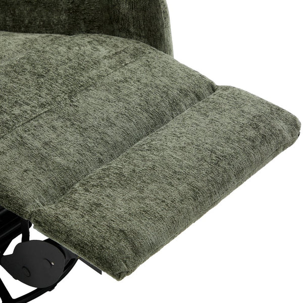 English Elm Manual Recliner Swivel Rocker Massage Chair Chenille Nursery and Living Room Seat Green N763P347287F