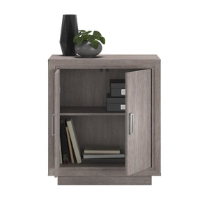 English Elm Storage Cabinet with Adjustable Shelves and Levelers for Compact Bathrooms, Kitchens, Laundry Rooms Medium grey B356P354442