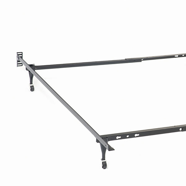 English Elm Julian Heavy Gauge Steel Adjustable Bed Frame Matte Black Low Profile Modern B062P466882