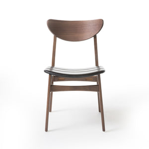 English Elm Christopher Knight Home® - DINING Dark Brown PU Leather Seat Chair with Wood Finish — Sleek Modern Dining Accent, Durable Comfort 58908.00DBN