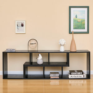 English Elm Modern Modular Mdf Entertainment Center Open Shelving Console for Any Room Layout W3875P435415