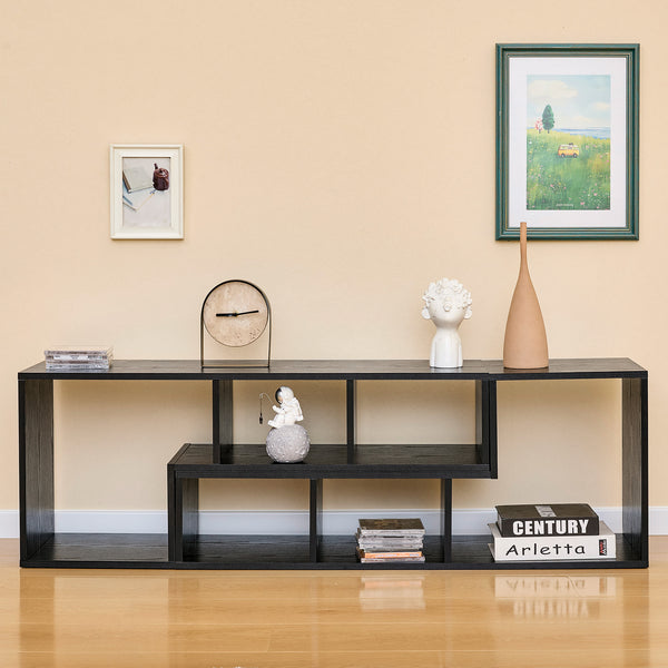 English Elm Modern Modular Mdf Entertainment Center Open Shelving Console for Any Room Layout W3875P435415