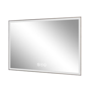 English Elm 48*32In Led Framed Bathroom Vanity Mirror - Anti-Fog, Adjustable Lighting, Durable & Stylish Design W2709P268900