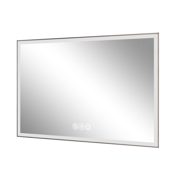 English Elm 48*32In Led Framed Bathroom Vanity Mirror - Anti-Fog, Adjustable Lighting, Durable & Stylish Design W2709P268900