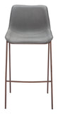 Magnus Barstool - Set of 2 Slate Gray & Walnut 109938 Zuo Modern