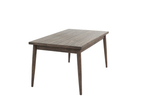 English Elm Contemporary Walnut Dining Table 59"x36" Solid Wood Look Melamine MDF Rectangle for Stylish Meals B011P203548