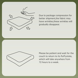 English Elm 106" Teddy Fabric Sofa - Luxurious No Assembly L-Shaped Couch With Chaise For Cozy Living Rooms, Green W714S01421