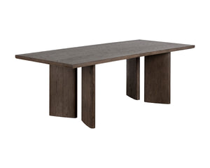 Sunpan Giulietta Dining Table - Stylish Mid-Century Design with Unique Angular Legs and Natural Wood Character Rectangular - 90.5W x 39.5D x 30.25H