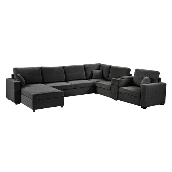 English Elm Swivel Barrel Accent Chair Chenille Tufted Round Club Seat for Living Room Lounge Black N719S002350B