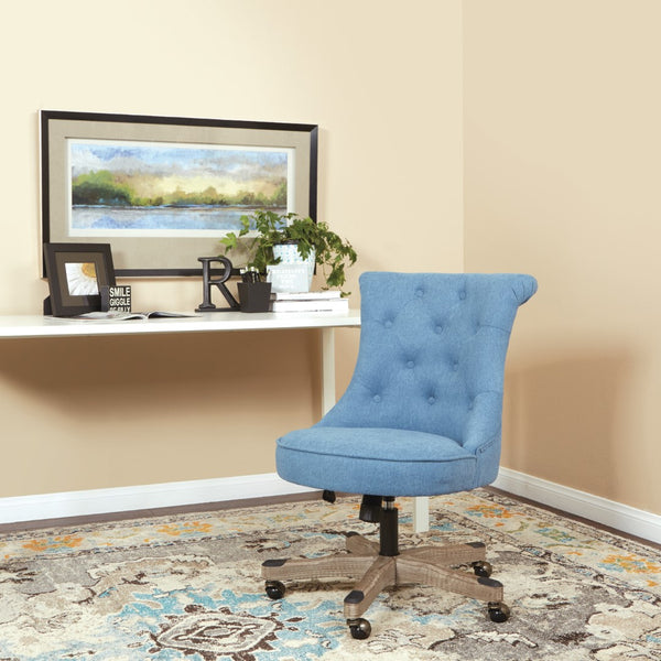 OSP Home Furnishings Hannah Tufted Office Chair Sky