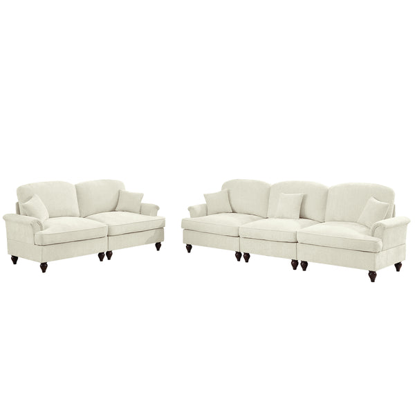 English Elm Classic Modular Sofa Set - Elegant 2-Piece Living Room Couch With Adaptable Styles & Comfort W3041S00236