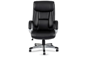 English Elm Classic timeless office chair with extra padded cushion, height adjustable comfort for home workspaces Black 15 L x 30 W x 26 H HS00F1685-ID-AHD