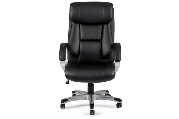 English Elm Classic timeless office chair with extra padded cushion, height adjustable comfort for home workspaces Black 15 L x 30 W x 26 H HS00F1685-ID-AHD