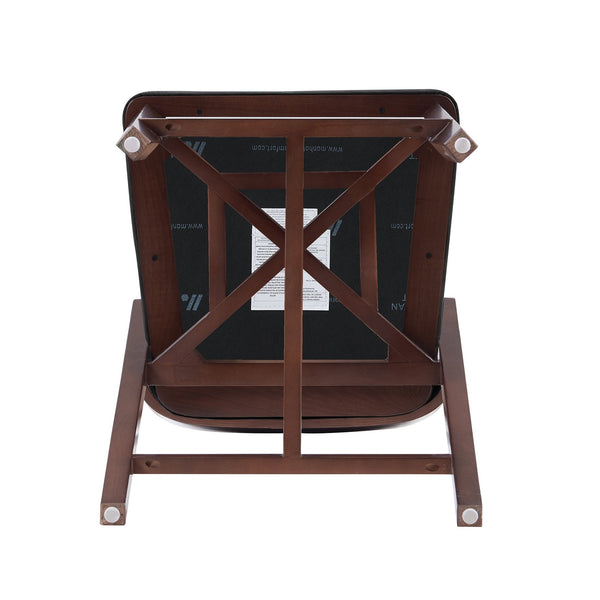 English Elm Patricia Velvet Upholstered Counter Stool with Beech Frame, Gold Footrest Plate, Commercial Grade Comfort Black B365P398046