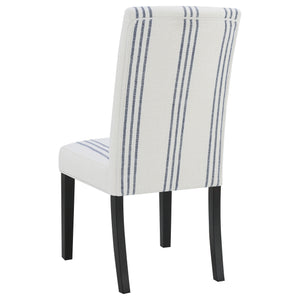 English Elm Evanston Farmhouse X-back Dining Chairs White Hardwood Set with Gray Upholstered Seats B062P441429