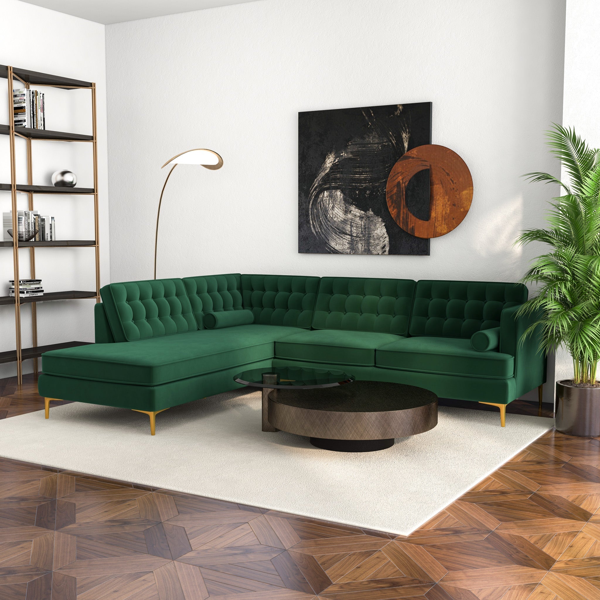 English Elm Ashcroft Brooke Sectional Sofa - Thumbnail 4