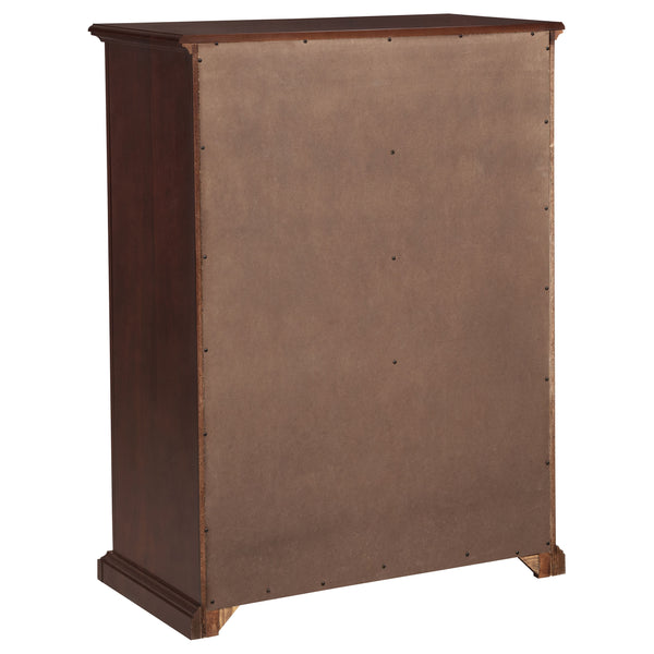 English Elm Anzio Six Drawer Chest Warm Wood Finish Bedroom Storage with Round Knob Hardware Cappuccino B062P451785