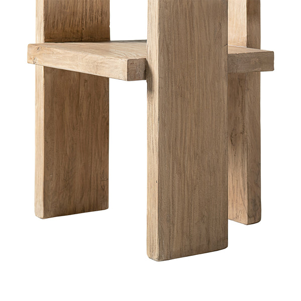 English Elm Avenel Reclaimed Elm Sculptural Accent Chair Wabi-sabi Solid Wood Architectural Statement Natural B2719P474445