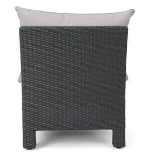 English Elm Christopher Knight Home® - Antibes V-Shaped Wicker Sectional Sofa Set In Grey - Stylish & Comfortable For Outdoor Gatherings 60289.00RSET