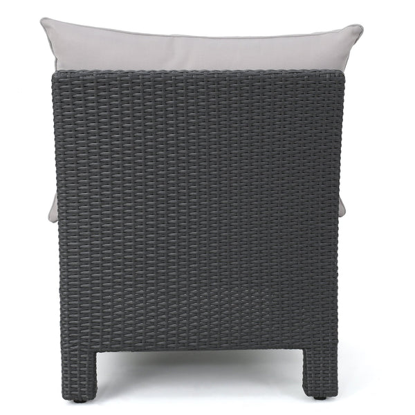 English Elm Christopher Knight Home® - Antibes V-Shaped Wicker Sectional Sofa Set In Grey - Stylish & Comfortable For Outdoor Gatherings 60289.00RSET