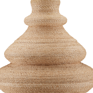 Jaru Table Lamp - Handcrafted Natural Rope Design with Modern Linen Shade for Stylish Illumination