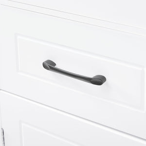 English Elm Tall Bathroom Storage Cabinet with Slim Profile, Adjustable Shelves, Anti-Tip Safety & Painted MDF Finish White N725P246463K