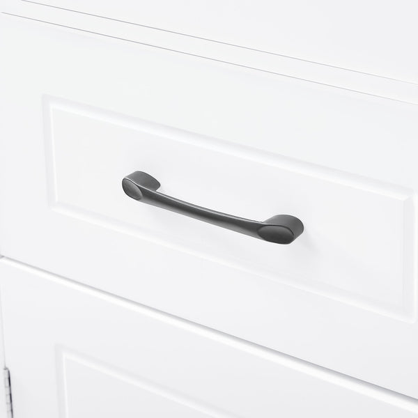 English Elm Tall Bathroom Storage Cabinet with Slim Profile, Adjustable Shelves, Anti-Tip Safety & Painted MDF Finish White N725P246463K