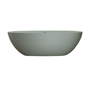 English Elm 63'' Freestanding Stone Resin Soaking Tub Spa Bath with Ergonomic Design W2753P416679