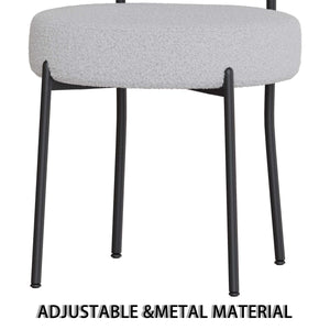 English Elm 63" Modern-Medieval Cream Mdf Dining Table Set With 4 Cushioned Chairs - Stylish & Versatile Design W2189S00707