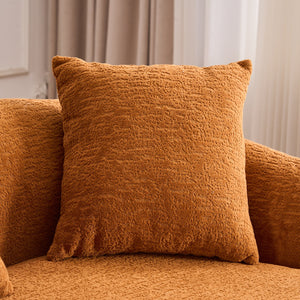 English Elm Boneless L-Shape Sectional Sofa with Curved Chaise Modern Modular Chenille Couch 30D Foam Comfort Lounge Elegance for Living Room Apartments Orange W2231S00009