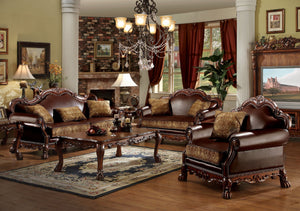 English Elm Cherry Oak Coffee Table - Vintage Elegance With Claw Legs, Scalloped Design & Durable Finish B062P209069
