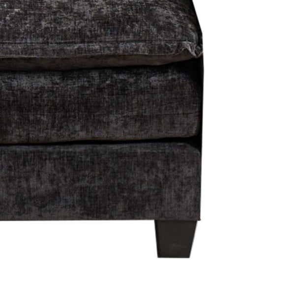 English Elm Cloud Modular Sectional Seat Chenille Upholstered Lounge Sofa for Living Room Apartment Black W1143P310501
