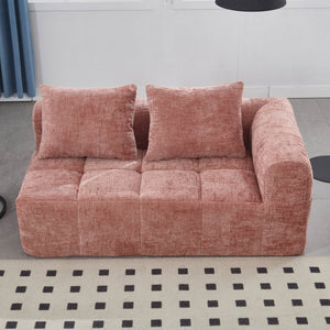 English Elm United Chenille Loveseat Sofa - Cozy Minimalist Modular Sleeper For Apartments & Living Rooms W1568P255138-GIGA