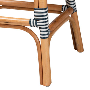 English Elm Classic Rattan and Woven Bistro Counter Stools Set of Two for Kitchen or Breakfast Nook B2750P467795