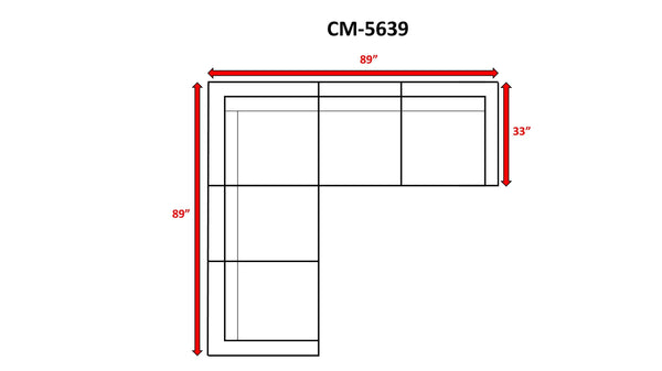 English Elm Fully Assembled Outdoor Sectional Sofa - L-Shaped, All-Weather Wicker, Plush Cushions, Uv Resistant B120S00106