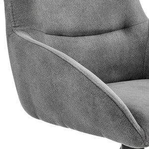 English Elm Mornix Charcoal 30" Bar Height Bar Stool with Durable Spill-Resistant Fabric & Sleek Black Frame B2736P268559