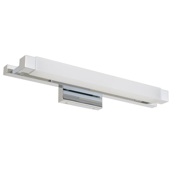 English Elm 26-inches Dimmable Led Vanity Bar with Selectable Color Temperature for Modern Bathrooms Chrome B370P394090