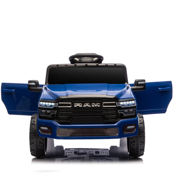 English Elm Licensed Dodge Ram 3500 Kids Electric Ride on Truck with Remote Suspension Bluetooth W1578P346249