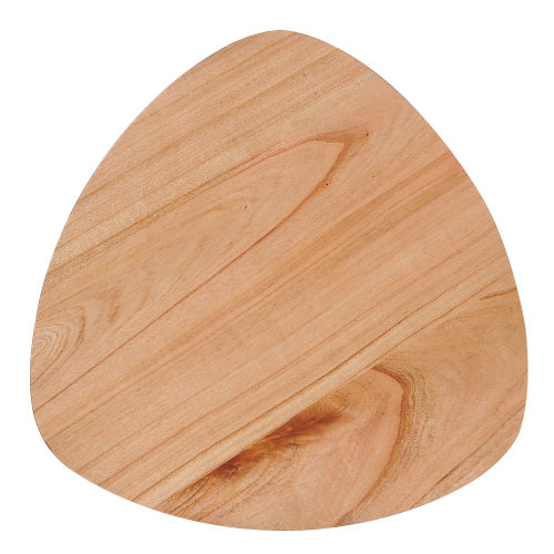 English Elm End Table Solid Rubberwood Egg Shaped Top Mid Century Modern Style for Living Room N771P221039K