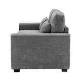 Christopher Knight Home® - Noble House - - 79.5" Modern Fabric Sofa With Plush Cushions, Sleek Arm Design, And Sturdy Solid Wood Frame – Comfortable Seating For Living Room, Bedroom, Or Office Lounge