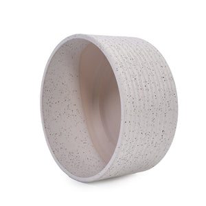 English Elm 2 Pieces Ceramic Flowerpot Set - Elegant Milk White Planters Perfect For Indoor & Outdoor Décor W3273P322550