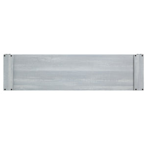 English Elm Richmond 60" TV Stand with Steel Corner Plates, Full-Extension Drawers & Cable Management in Textured Finish Grey B365P398319