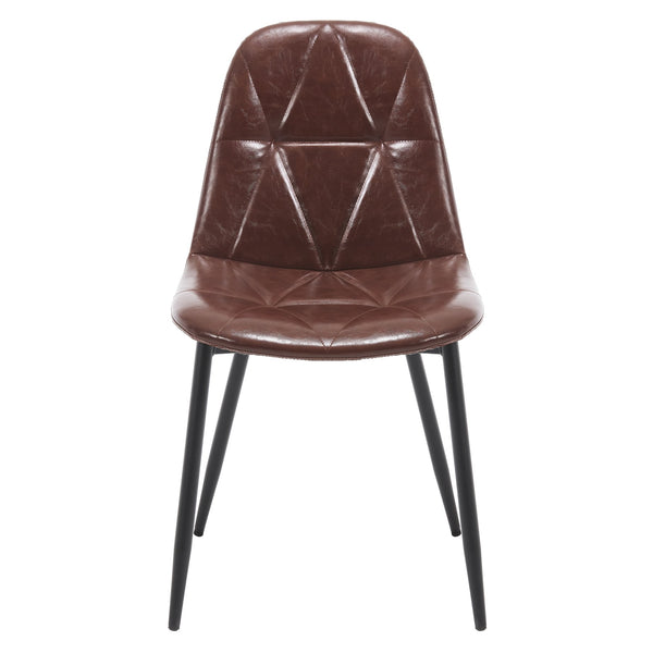 English Elm Dining Velvet Upholstered Chairs Set of 2 with Armrests, Sturdy Metal Legs, Anti-Slip Protectors, Stylish Comfort for Dining Room Brown W3112P254919