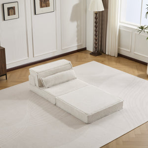 English Elm Compression Mahjong Sofa - Cozy Convertible Floor Bed With Memory Foam & Pillow For Versatile Living W3723P377148