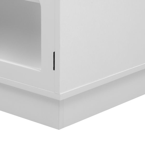 English Elm Vibe 68.9'' Modern Minimalist Tv Stand For 75'' Tvs, Stylish Entertainment Center With Storage Solutions N724P284467K-GIGA