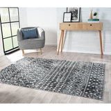 Madison Park Hannah Global Inspired Moroccan Global Woven Area Rug MP35-8022 Charcoal