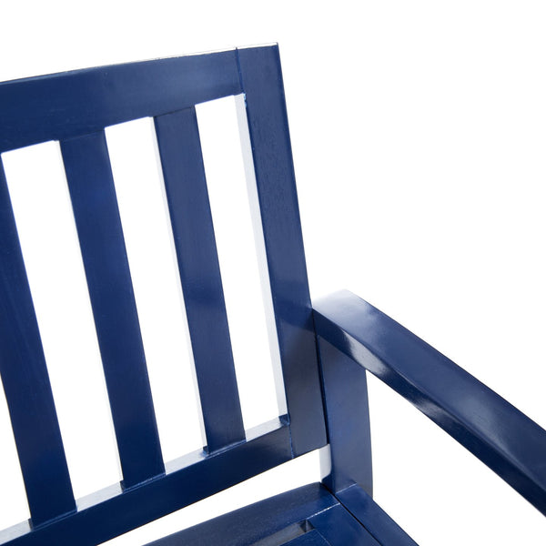 English Elm Christopher Knight Home® - LOJA Bench - Acacia Wood Outdoor Bench with Ergonomic Curved Backrest, Durable Stable Construction Blue 57495.00ACANBL