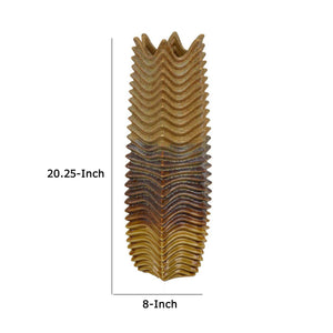 English Elm Decorative Tall Ceramic Vase Earthy Glazed Texture for Modern Transitional Shelves B056P417009