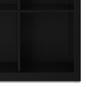 English Elm Artisan 9 Cube Bookcase & Storage Unit - Handcrafted Black Shelving For Stylish Organization & Display B136P238626
